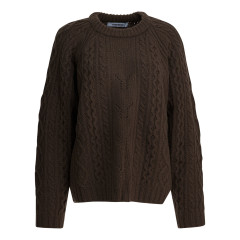 [SANDBEIGE] Knitwear FW25 SBC3NT03ACMOCHA BROWN