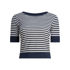 [Rakki] T-shirts Short Sleeve SS25 LA MARINIEREBLEU-PANNA