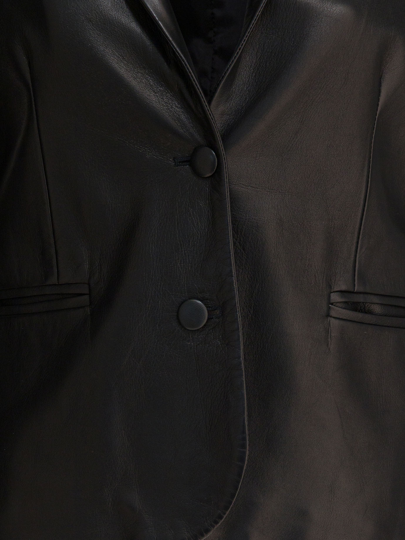 [Semper] Blazer FW25 BLAZER_LEATHER_BLACK
