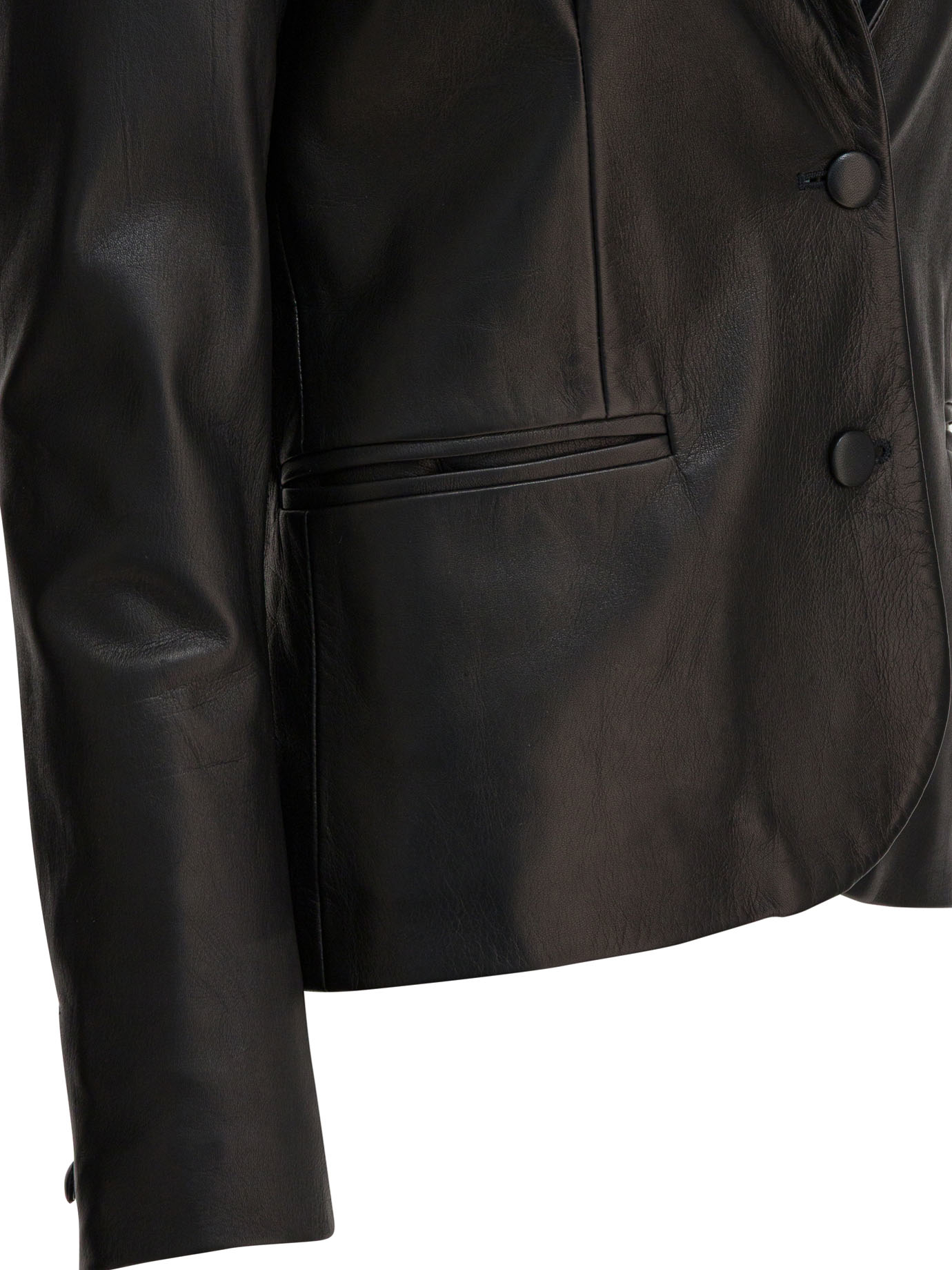 [Semper] Blazer FW25 BLAZER_LEATHER_BLACK