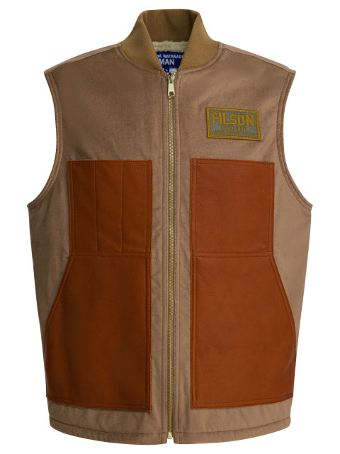 [Junya Watanabe MAN] Vest FW25 WP-V002-W251 BEIGE X BRN X