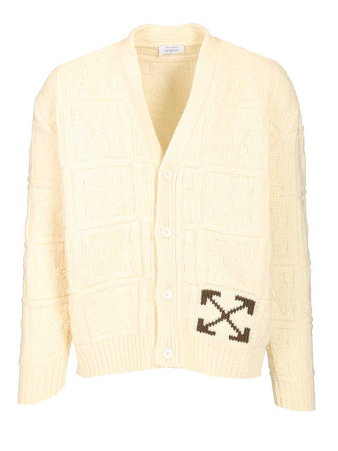 [Off-White] Cardigan FW25 OMHB02LF25KNI0010B58