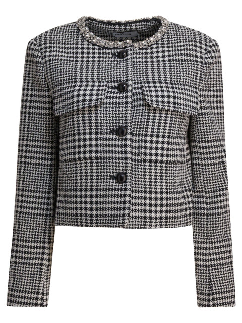 [Self-portrait] Tweed jacket FW25 PF25-111J-BWBLACK AND WHITE