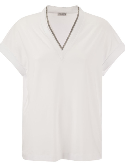 [Brunello Cucinelli] T-shirts Short Sleeve CO M0T18BD222 C159