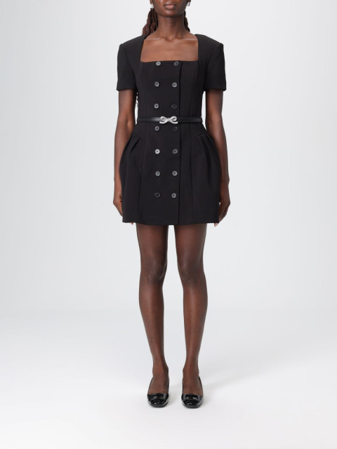 [Self-portrait] Short sleeve dress FW25 AW25082SB BLACK
