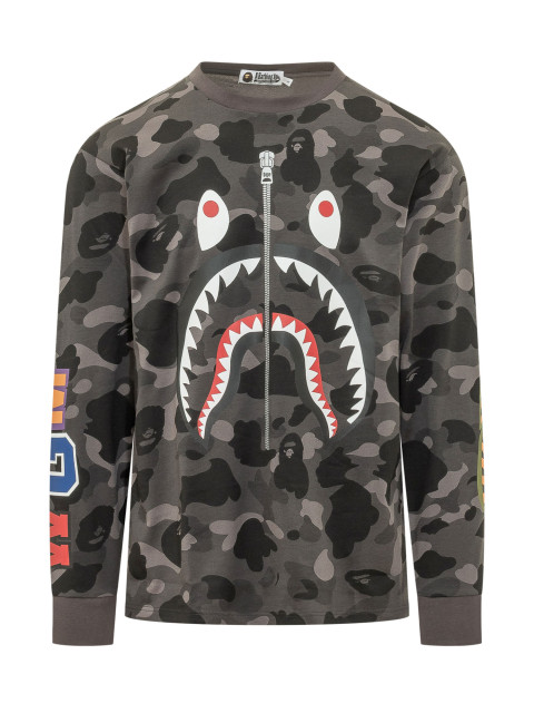 [BAPE] T-shirts Long Sleeve SS26 001LTM301006M BLACK