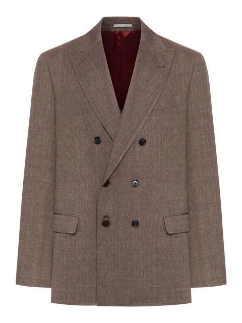 [Brunello Cucinelli] Blazer SS26 MZ4087BPDC009 NOCCIOLA