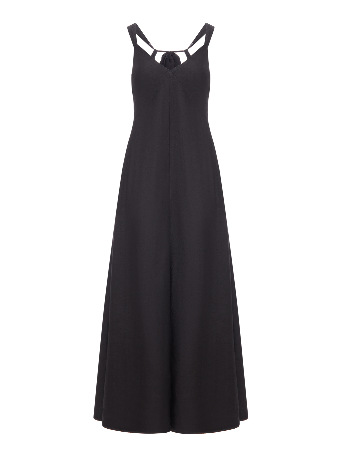 [120% LINO] Sleeveless dress SS26 33ALIW4PL0000E517900900065 BLACK