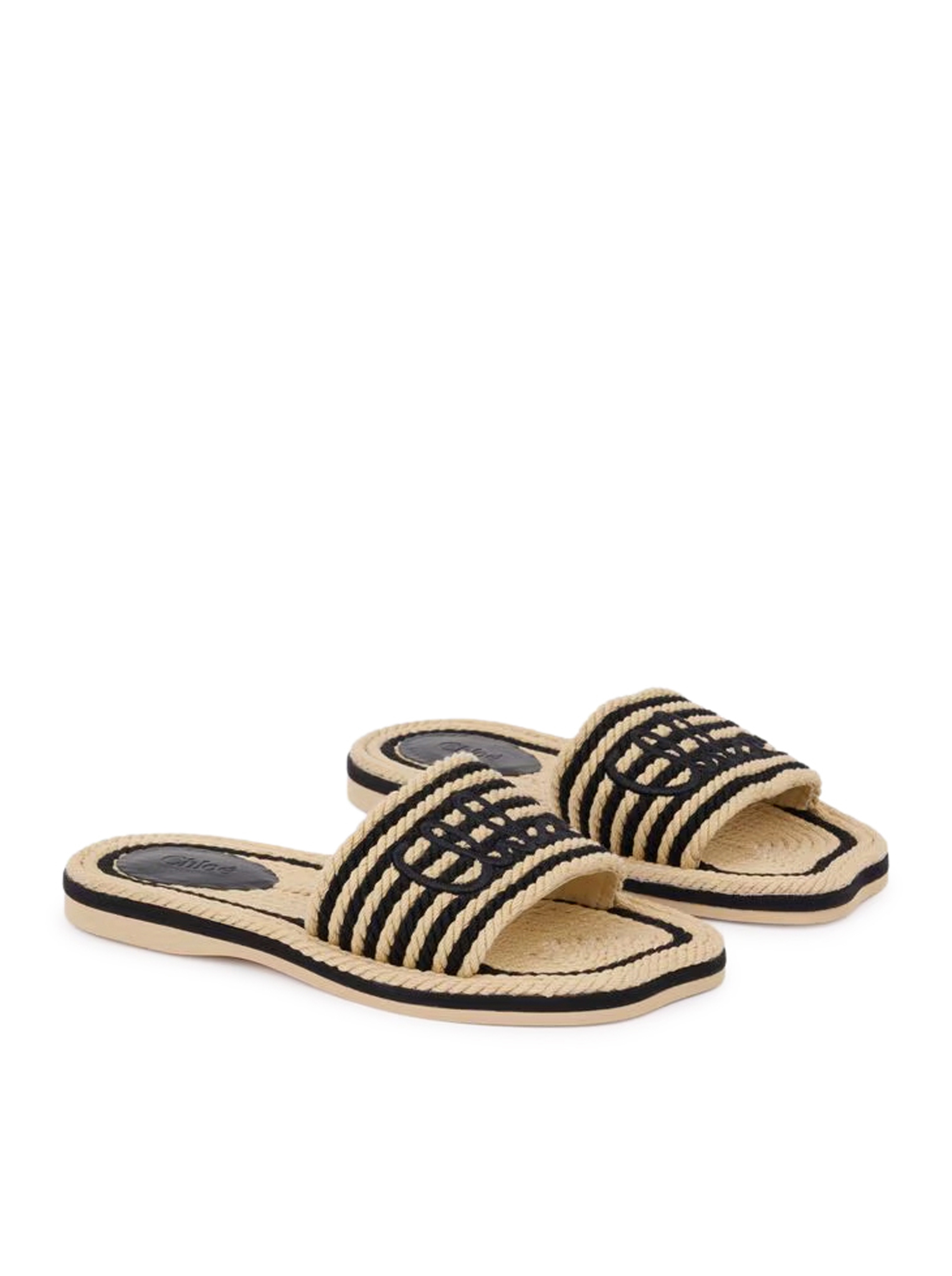 [Chloe] Mules SS26 CH26U19AXP905 BLACK WHITE 1