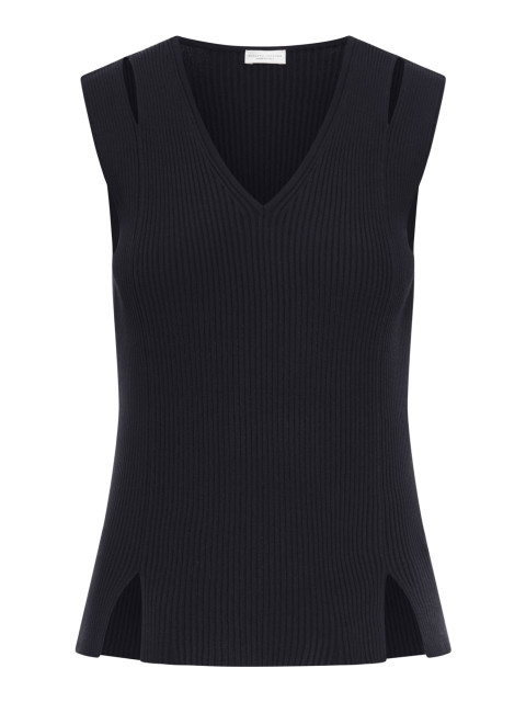[ROBERTO COLLINA] T-shirts Sleeveless SS26 261FXA3121409 BLACK