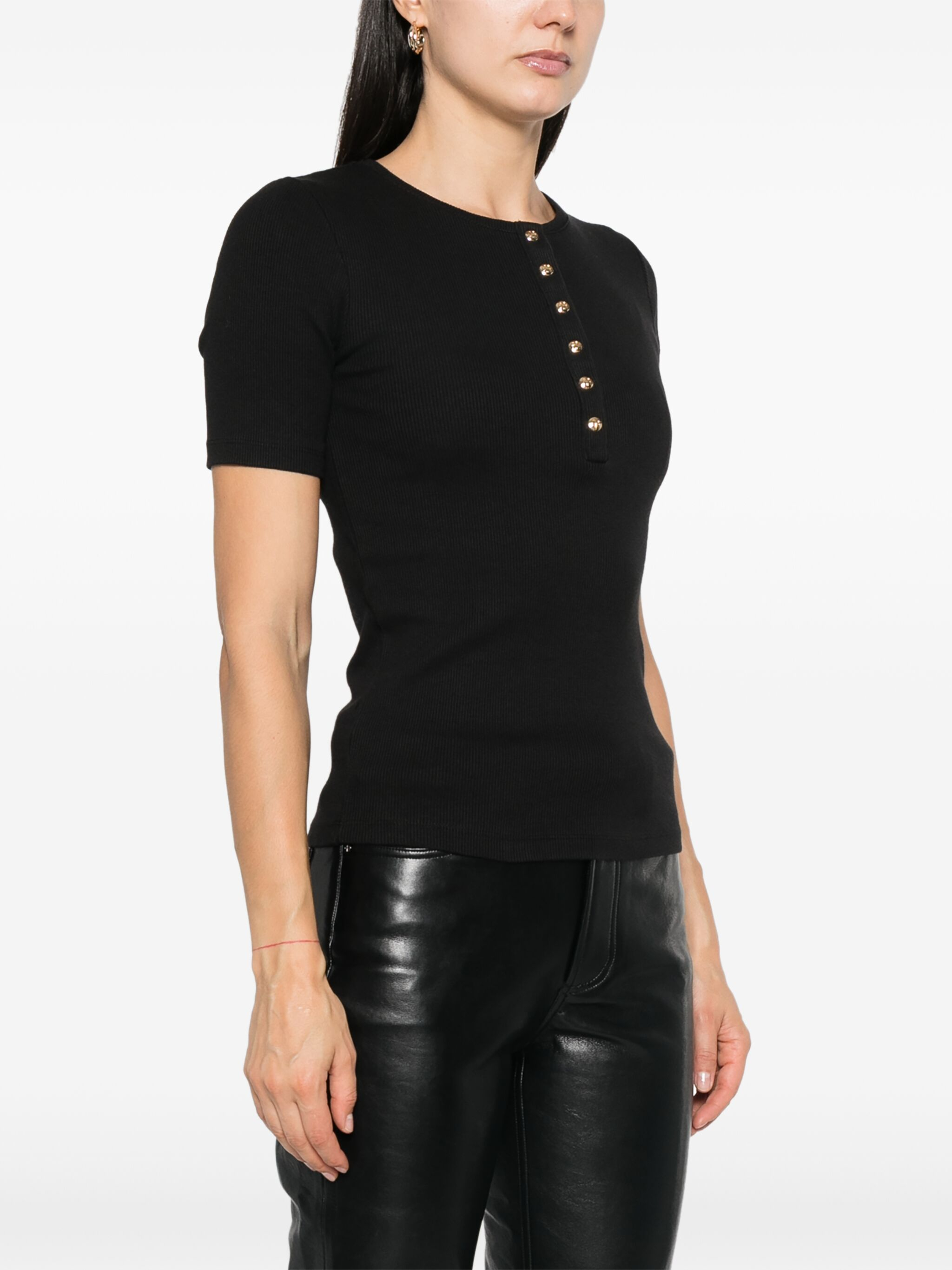 [Anine Bing] T-shirts Long Sleeve SS25 A0810315BLK26