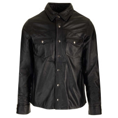 [Giorgio Brato] Leather Jacket SS24 GU24S20089NAPSNERO