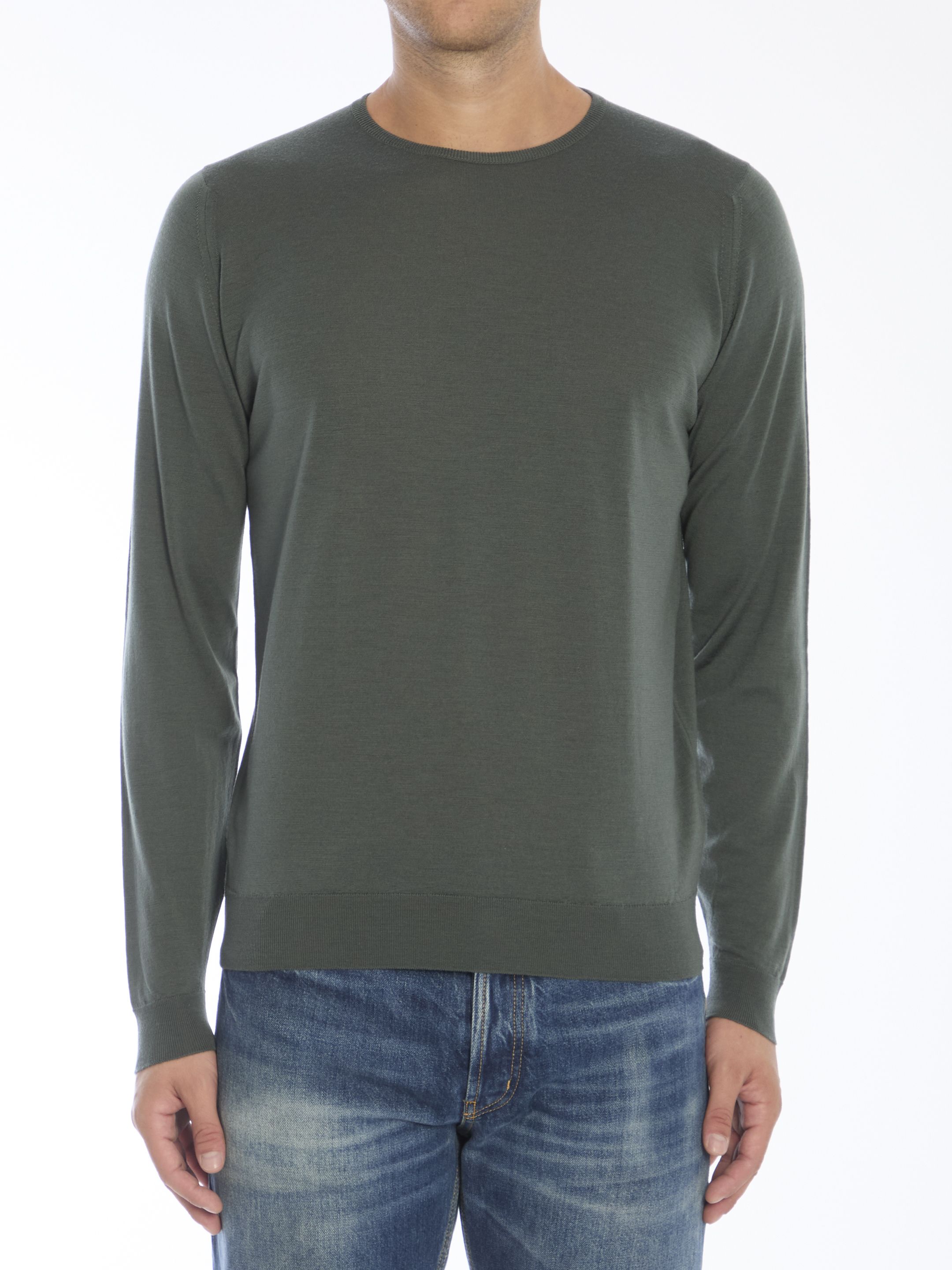 [JOHN SMEDLEY] Knitwear FW24 LUNDY__HIGHLAND GREEN