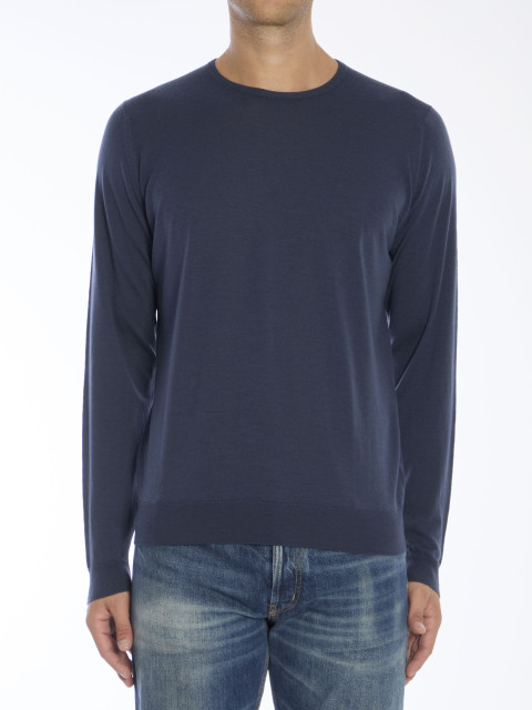 [JOHN SMEDLEY] Knitwear FW24 LUNDY__SMOKE BLU