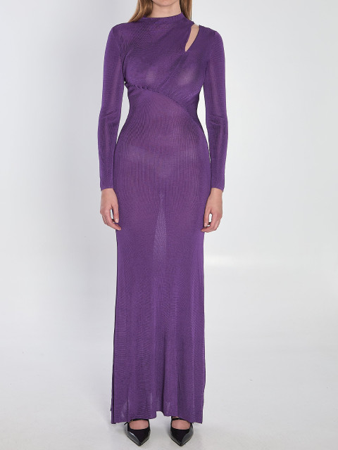 [SELF PORTRAIT] Long sleeve dress FW25 PF25086XPU__PURPLE