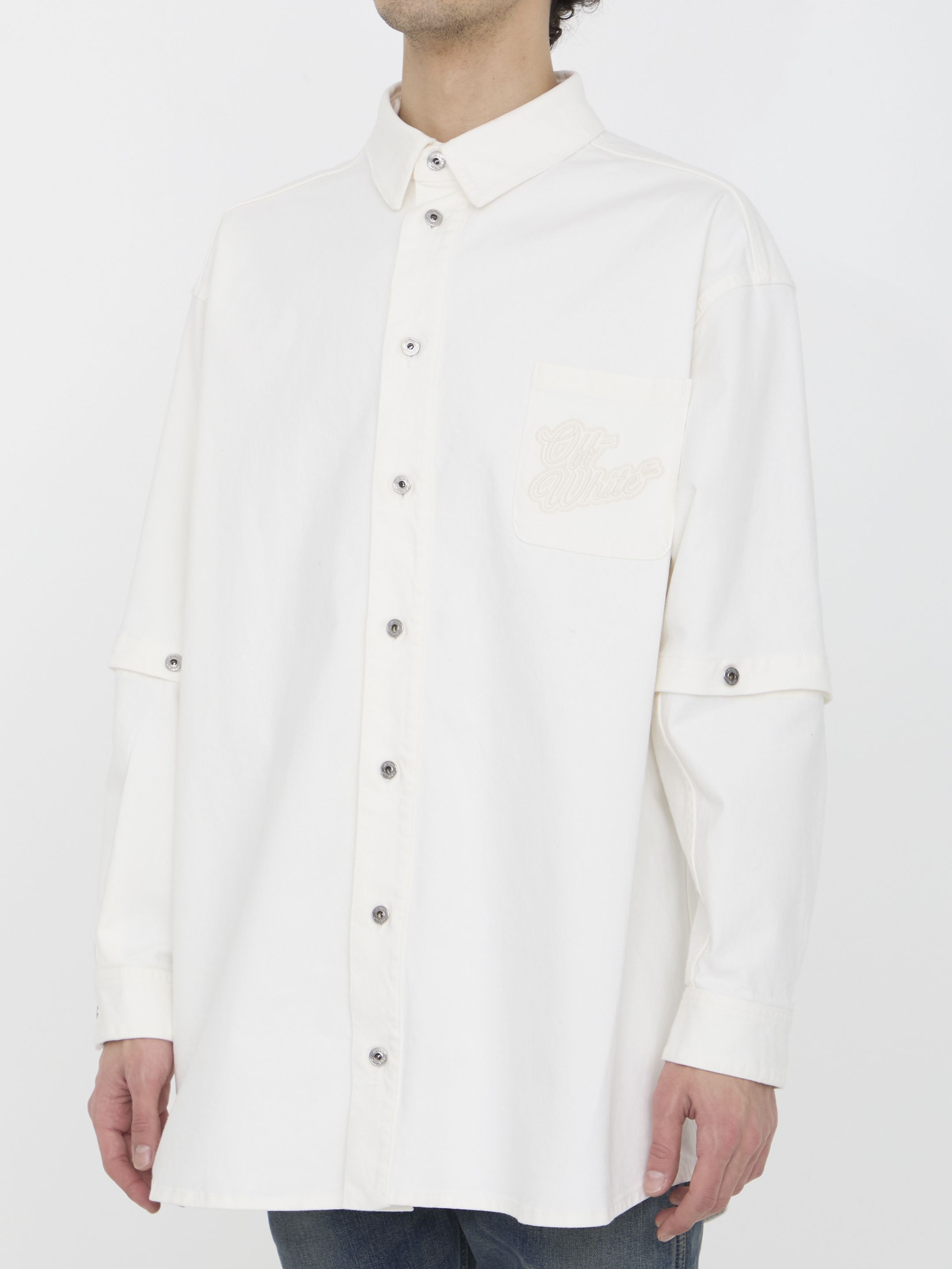 [Off White] Shirts Long Sleeve SS24 OMYD059S24DEN001__0202