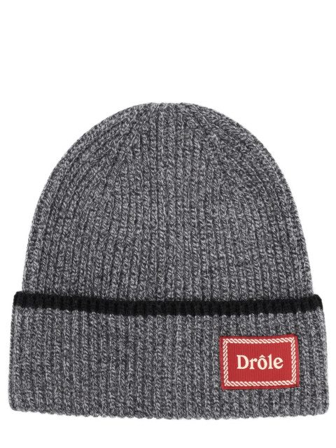 [DROLE DE MONSIEUR] Beanie FW25 BN104_WO007HEATHERGREY