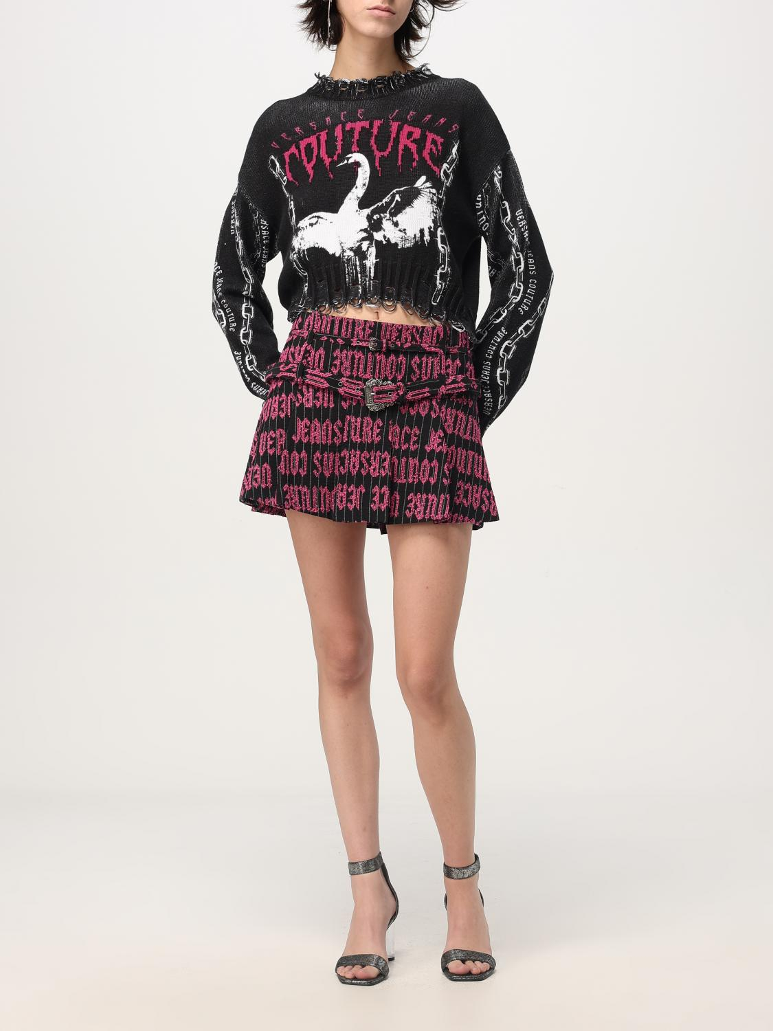 [VERSACE JEANS COUTURE] Mini skirt FW24 77HAE814N0358 QY2