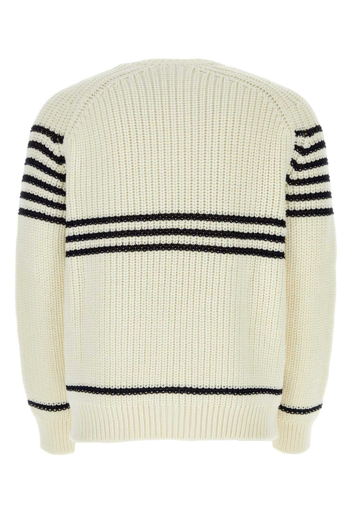 [Loewe] Knitwear SS24 H526Y14KGI OFFWHITENAVY