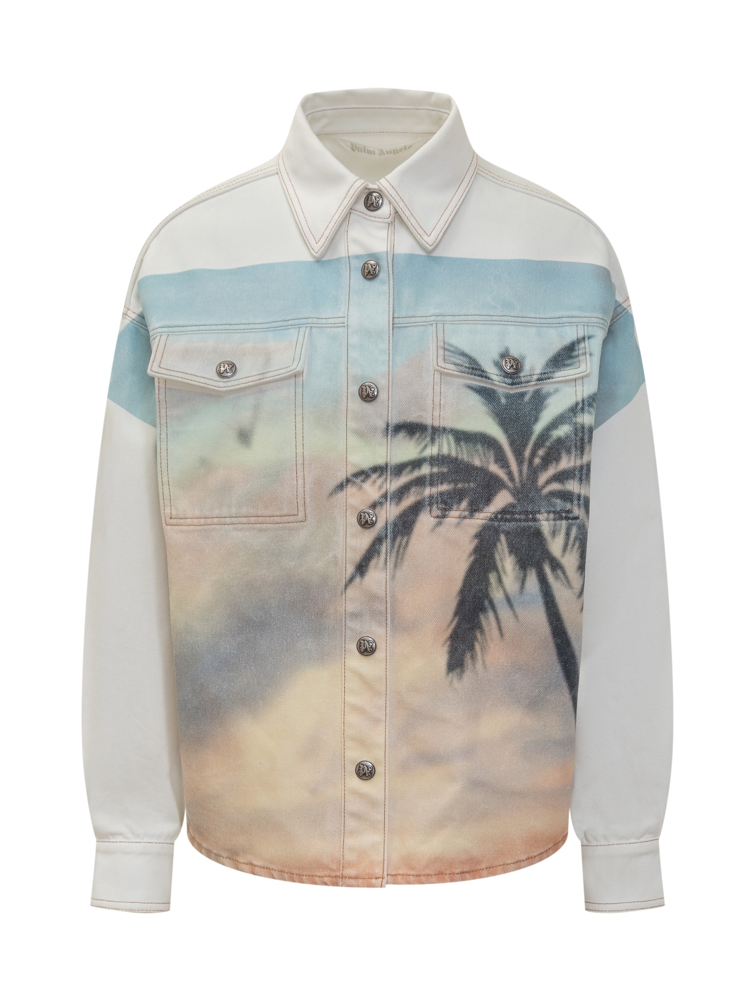 [Palm Angels] Shirts Long Sleeve SS25 PWYD023S25DEN001 0384