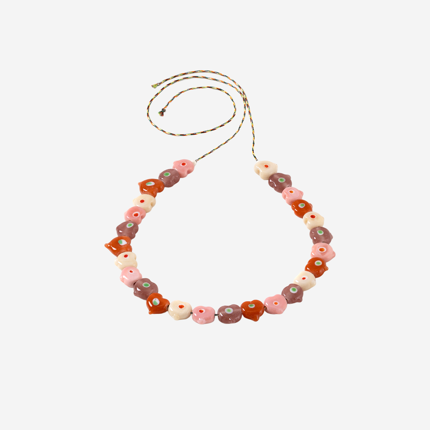 [SORBET ISLAND] Bracelet SS26 MIXEDGLASSBEADMULTIHEARTHEAD