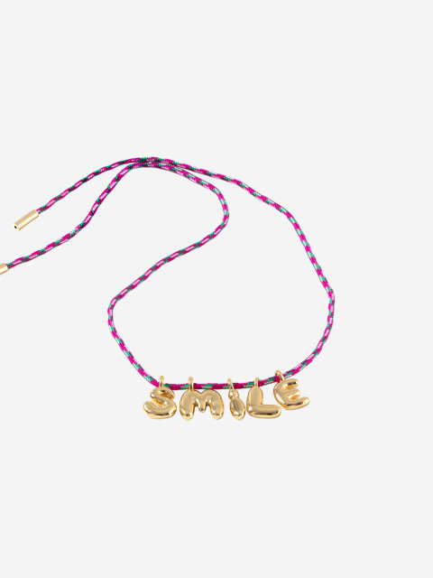 [SORBET ISLAND] Bracelet SS26 BUBBLELETTERSGOLDPLATEDSMILE