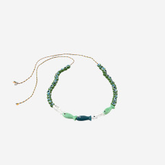 [SORBET ISLAND] Bracelet SS26 FISHGLASSBEADMINTGREEN