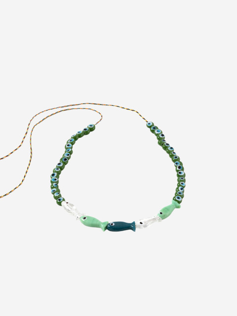 [SORBET ISLAND] Bracelet SS26 FISHGLASSBEADMINTGREEN