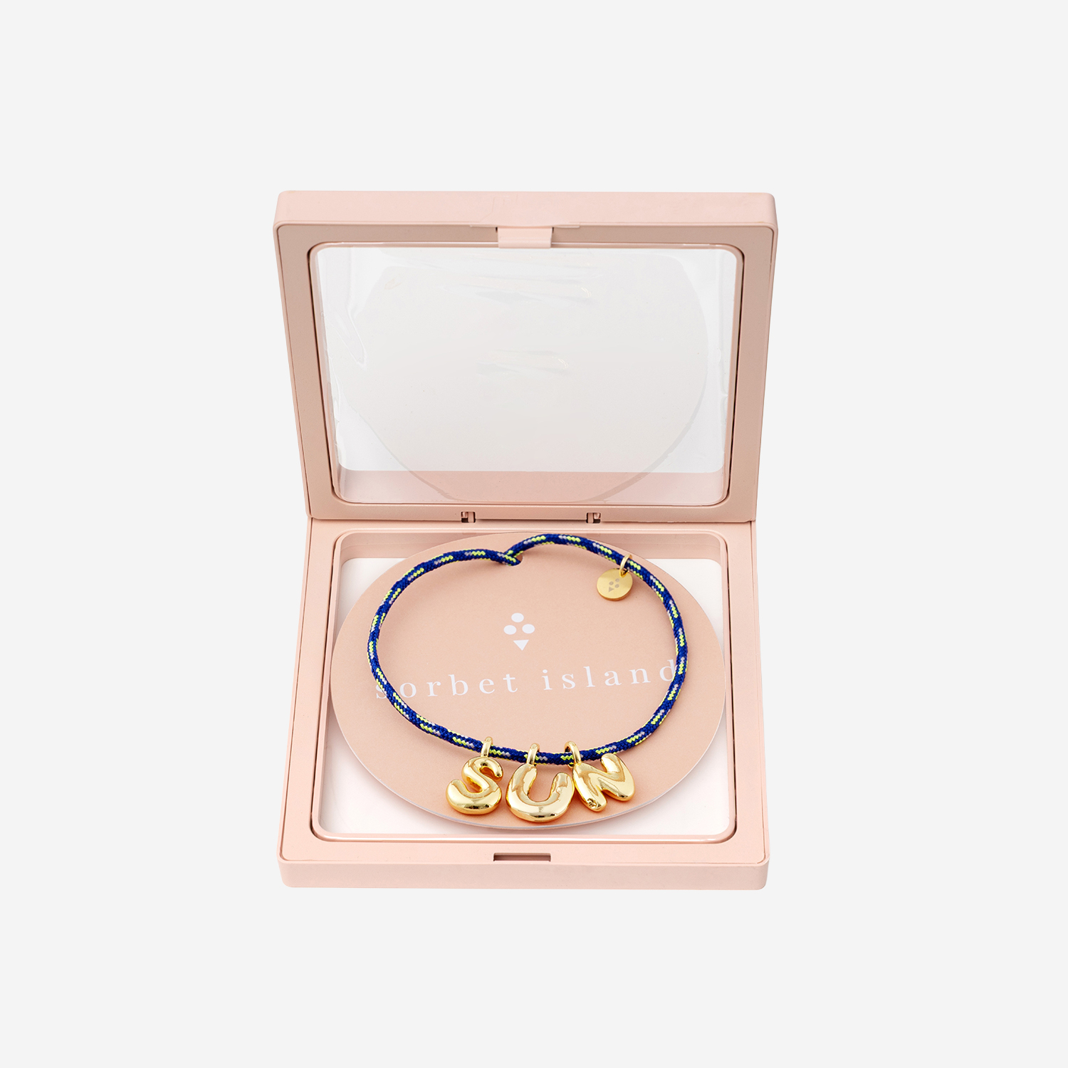 [SORBET ISLAND] Bracelet SS26 BUBBLELETTERSGOLDPLATEDSUN