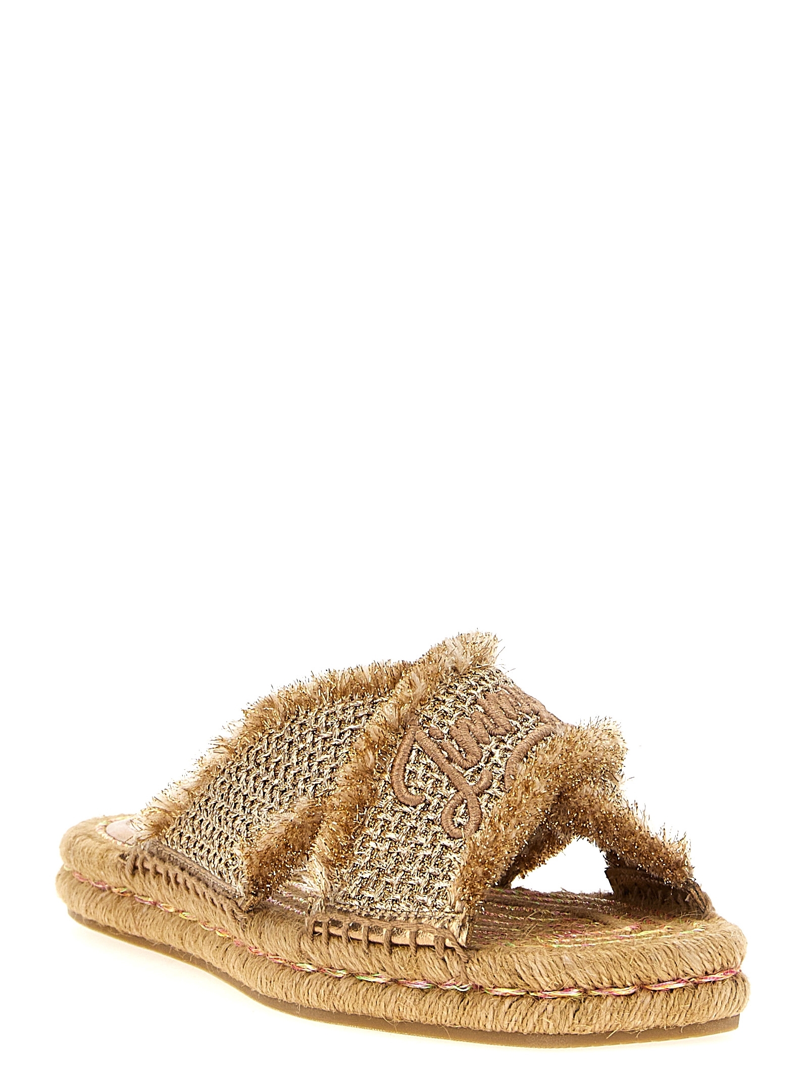 [Jimmy Choo] Sandals SS25 ACIELSANDALFLATGUBGOLDDARKCAPPUCCINO