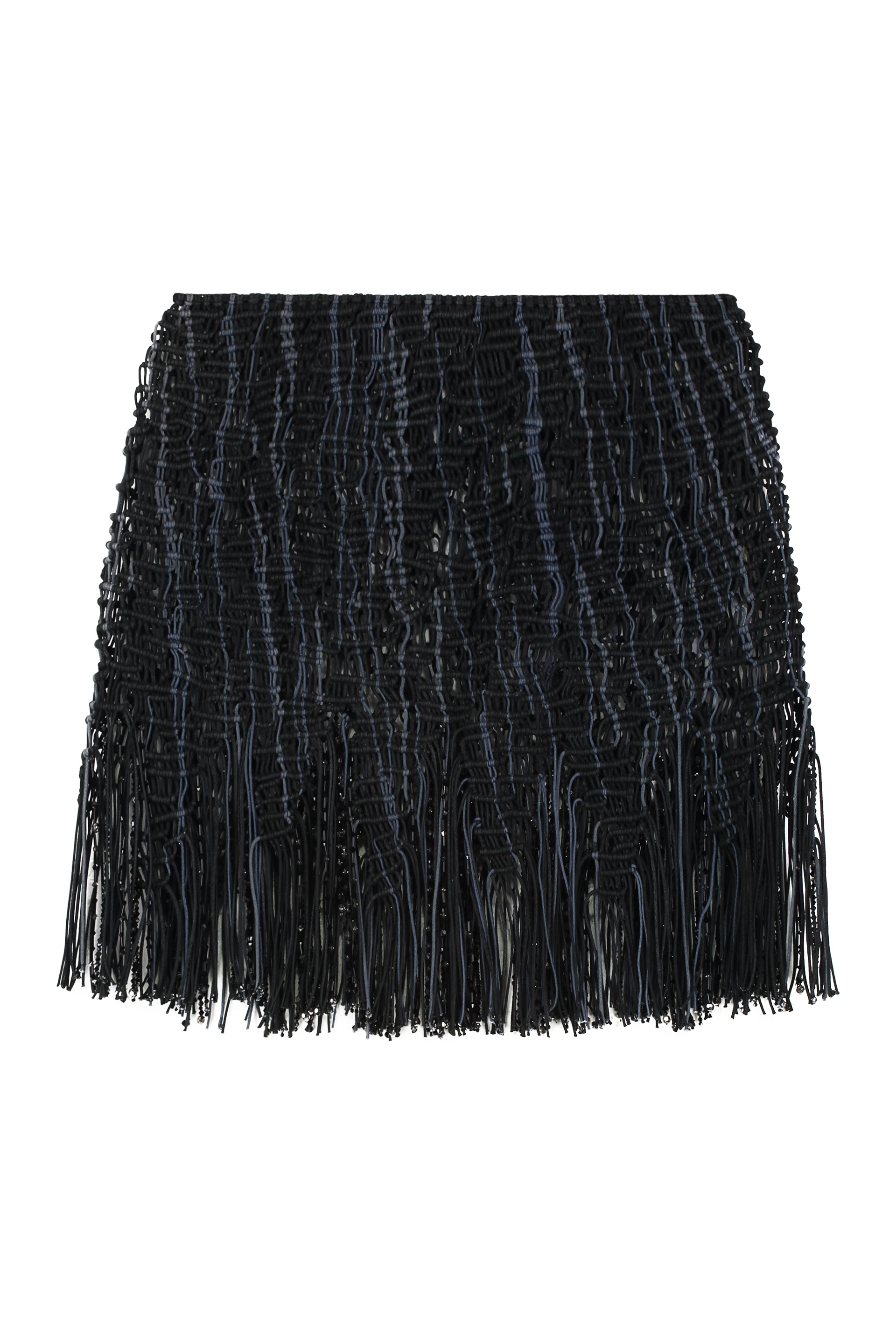 [Roberta Einer] Mini skirt FW23 ELEMENTMACRAMEMINISKIRTRESS2372_BLK
