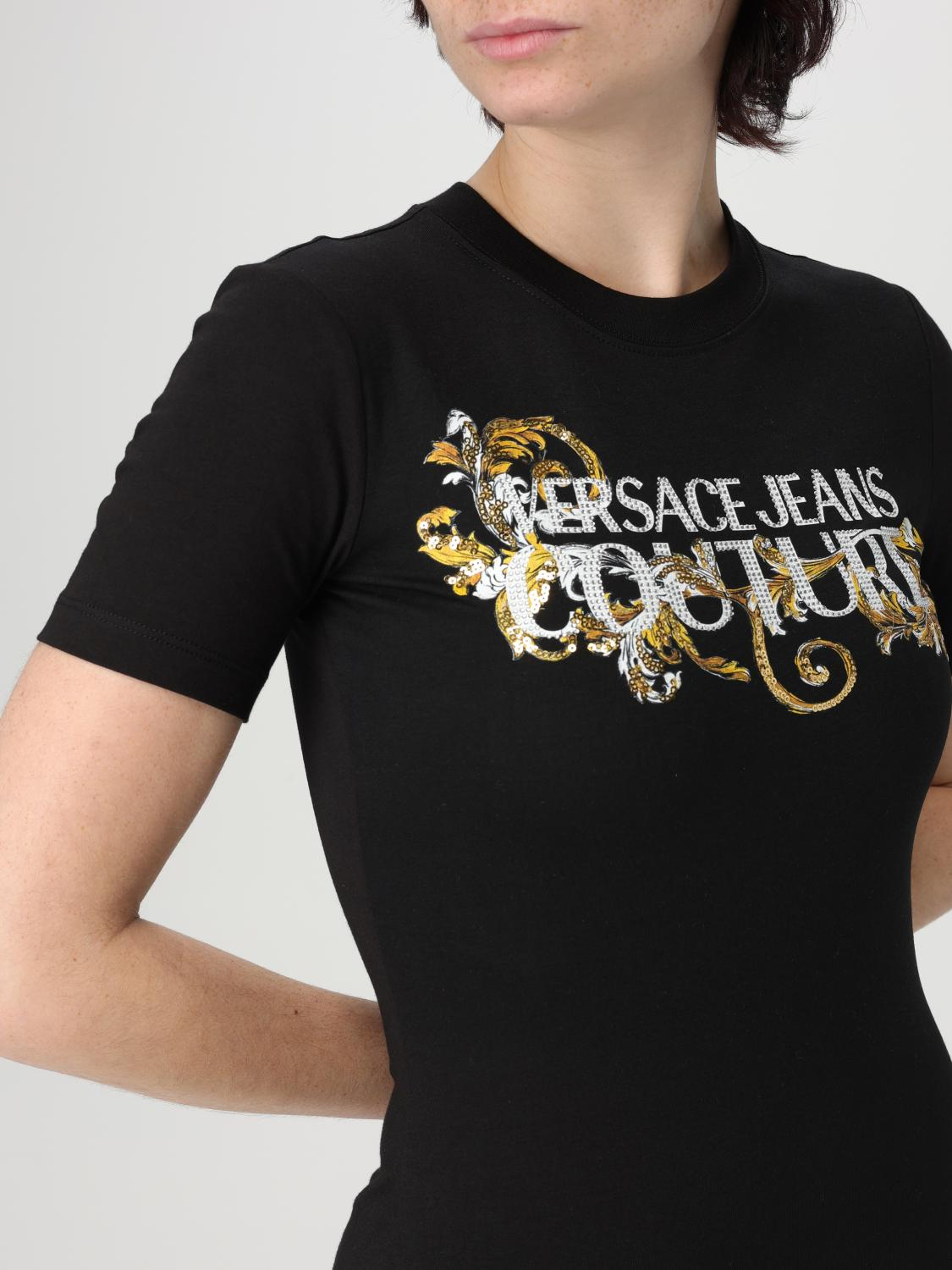 [VERSACE JEANS COUTURE] Short sleeve dress SS25 78HAOC06CJ02C G89