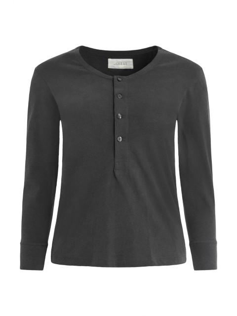 [The Great] T-shirts Long Sleeve FW23 T1196811_WSBLK
