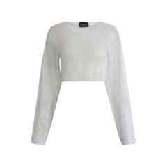 [Santa Brands] T-shirts Long Sleeve FW23 DIAMONDTOPWIDESLEEVE_WHITE