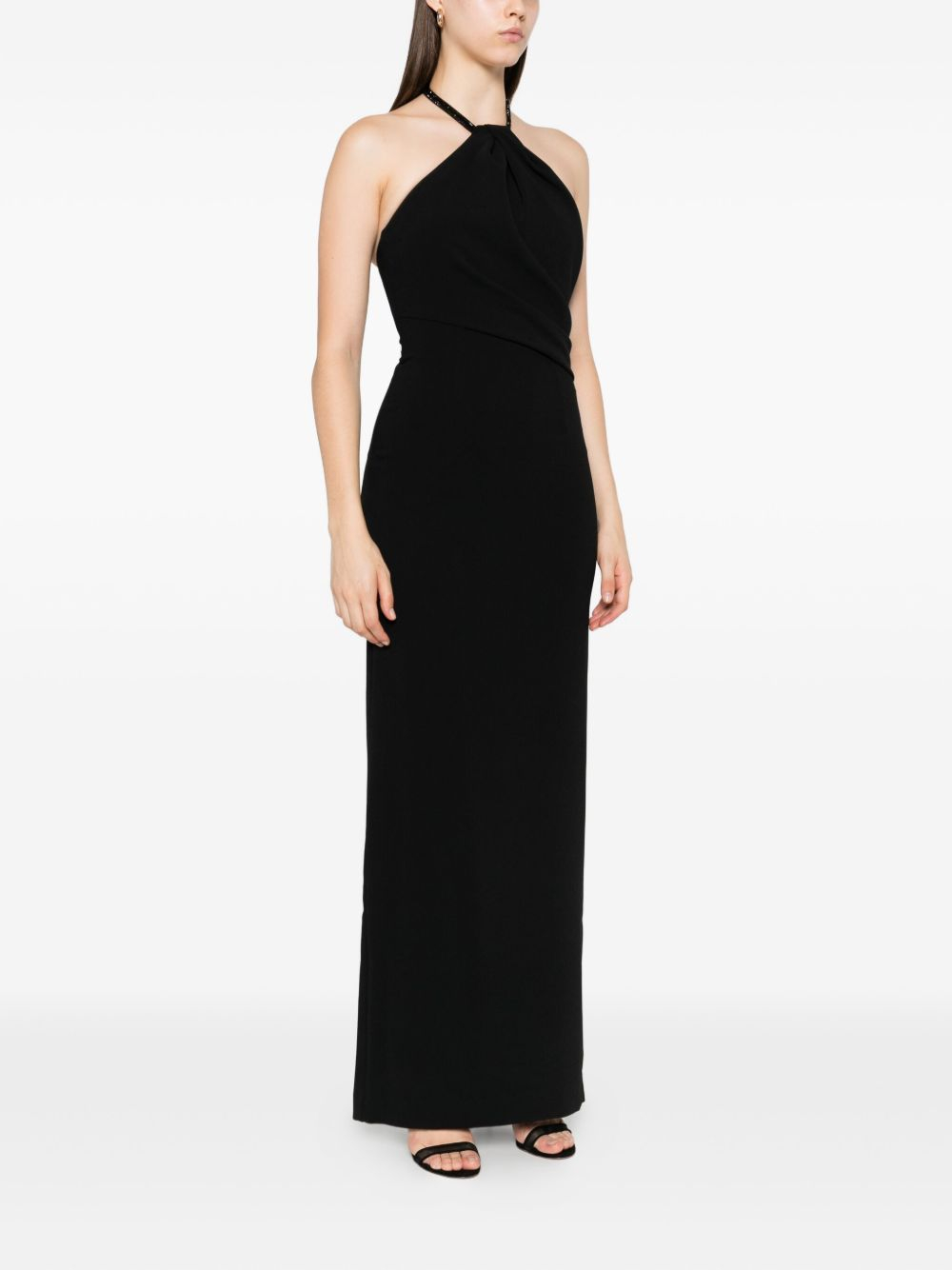 [Solace London] Sleeveless dress FW25 OS33015BLACK/JET