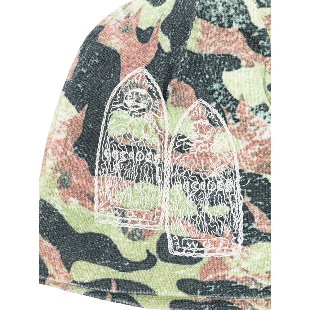 [Who Decides War] Beanie FW25 FLAME CAMO KNI  MULTI