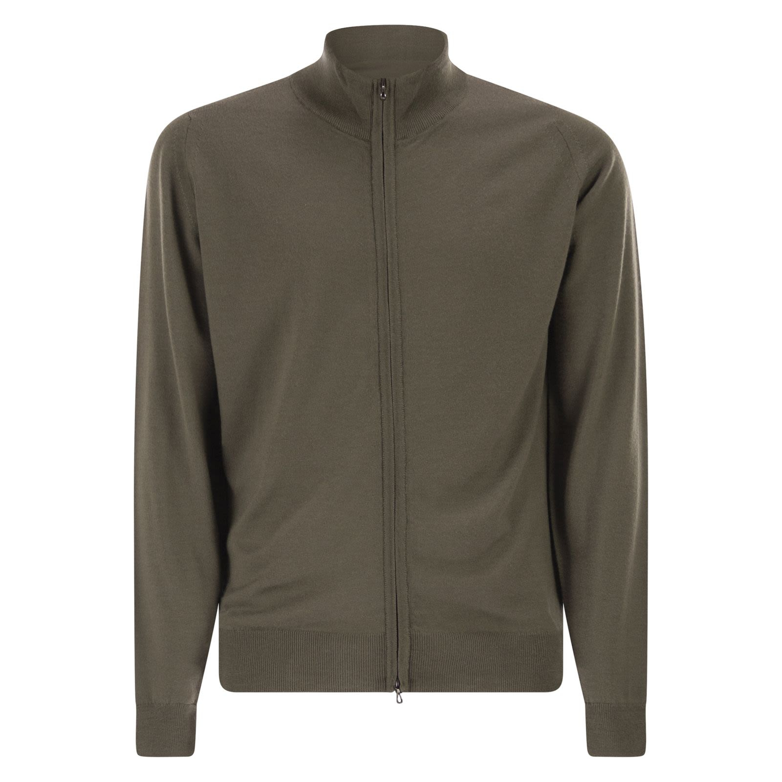 [JOHN SMEDLEY] Zip Up FW25 CLAYGATE MANSFIELD GREEN