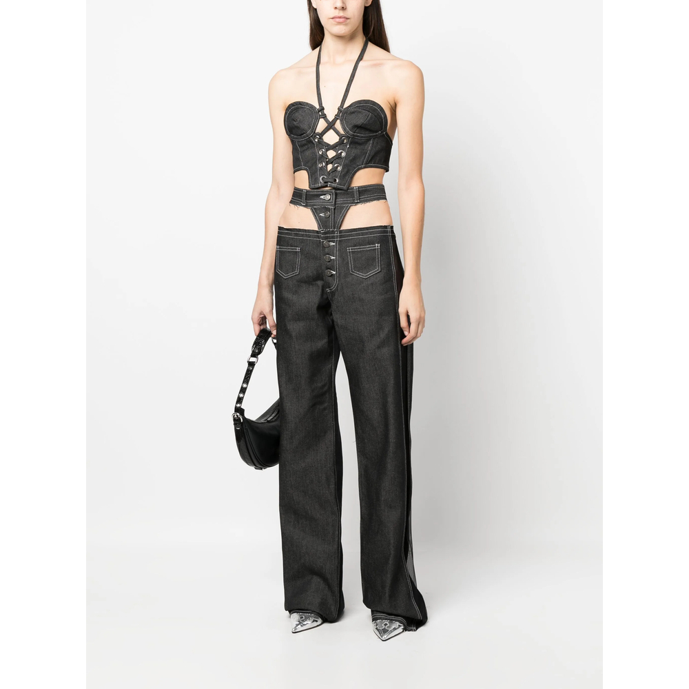 [Julfer] Tank top FW23 X-TINA TOP  BLACK