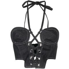 [Julfer] Tank top FW23 X-TINA TOP  BLACK