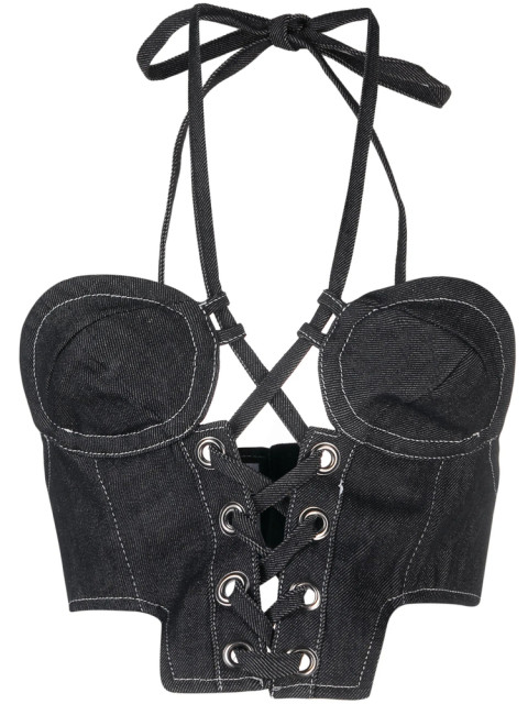 [Julfer] Tank top FW23 X-TINA TOP  BLACK