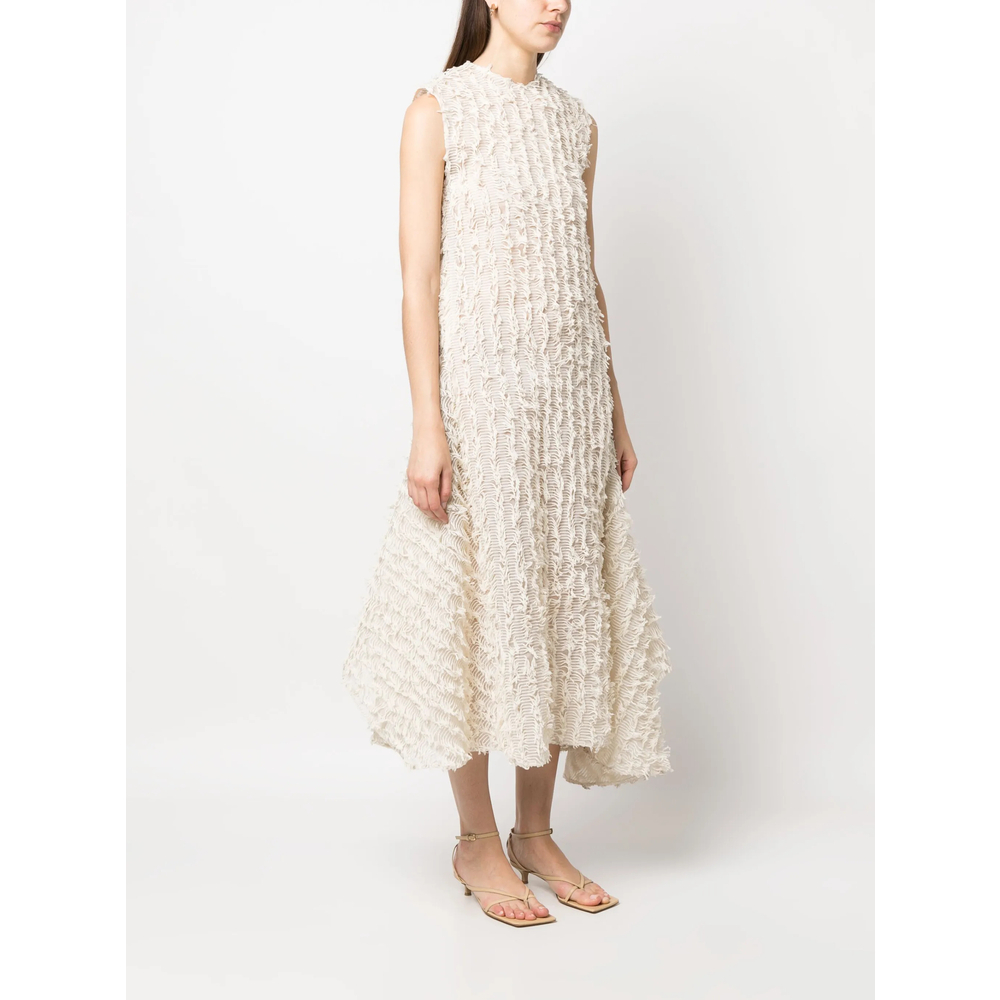 [Calcaterra] Sleeveless dress SS23 D113 TEX17 ECRU