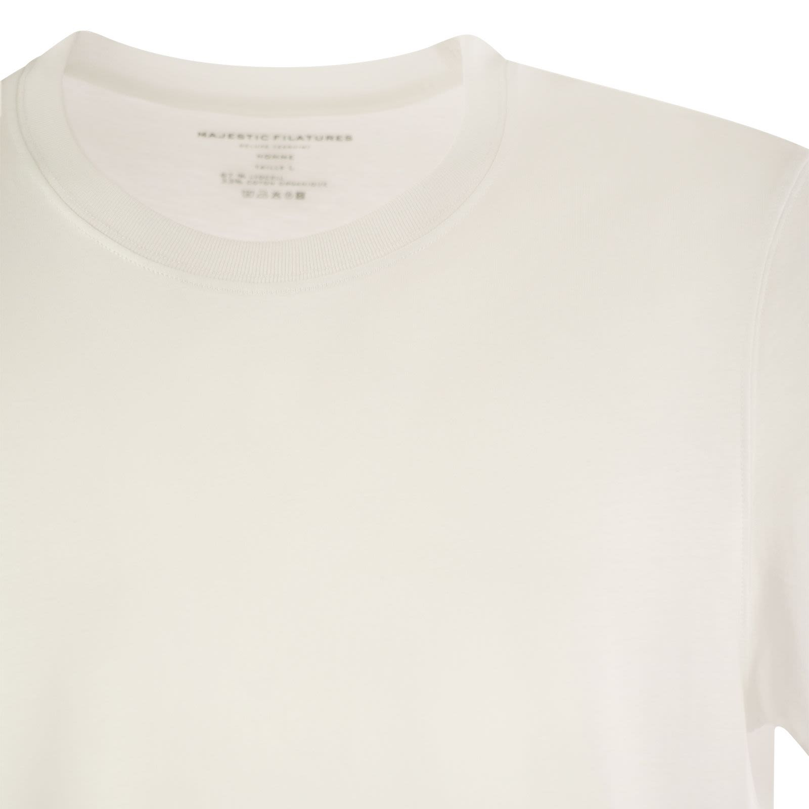 [Majestic] T-shirts Short Sleeve SS24 S24M296 HTS216 001