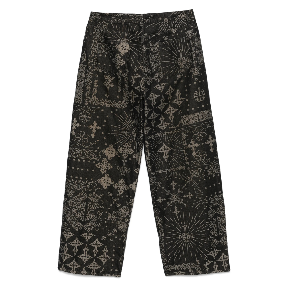 [UNTITLED ARTWORKS] Jeans SS25 JACQUARD DENIM  BLACK