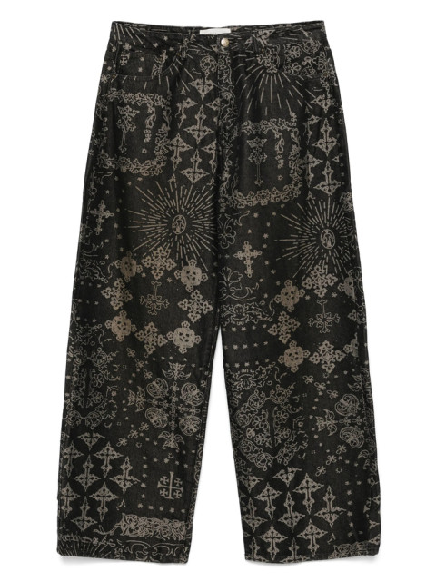 [UNTITLED ARTWORKS] Jeans SS25 JACQUARD DENIM  BLACK