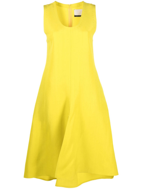 [Calcaterra] Sleeveless dress SS23 T18 TEX05 YELLO