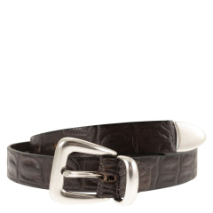 [ALBERTO LUTI] Belt SS26 830/25 MORO