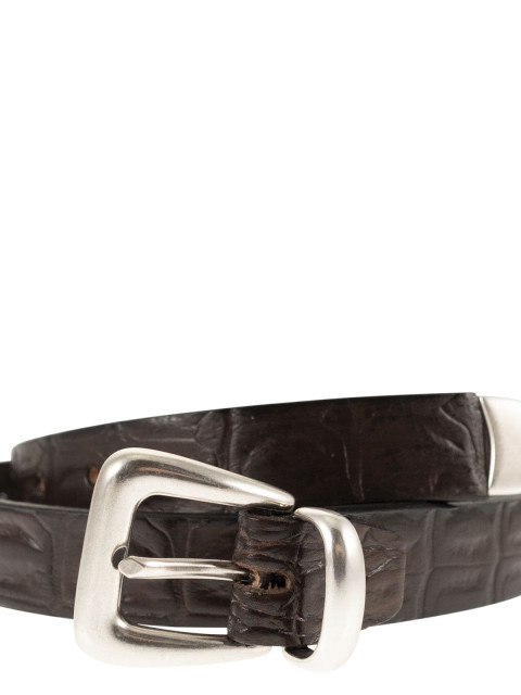 [ALBERTO LUTI] Belt SS26 830/25 MORO