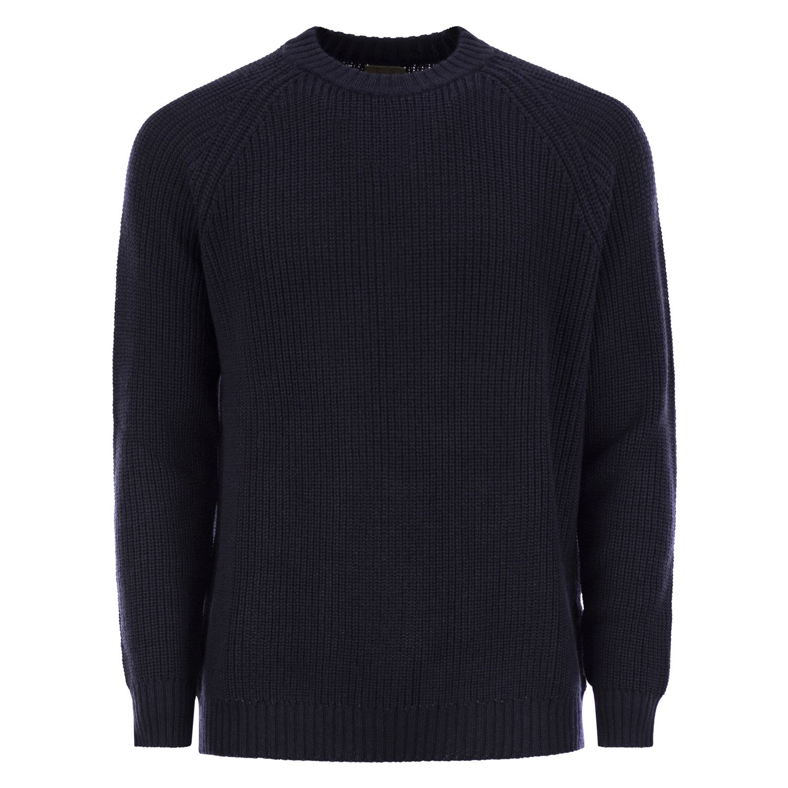 [Rakki] Knitwear FW25 REBEL GIROCOLLO WV BLU NOTTE