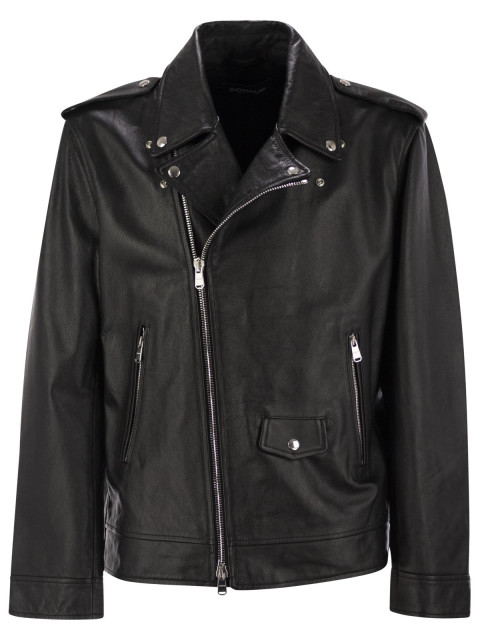 [Dondup] Leather Jacket SS25 UJ942PL0404UXXXDU 999