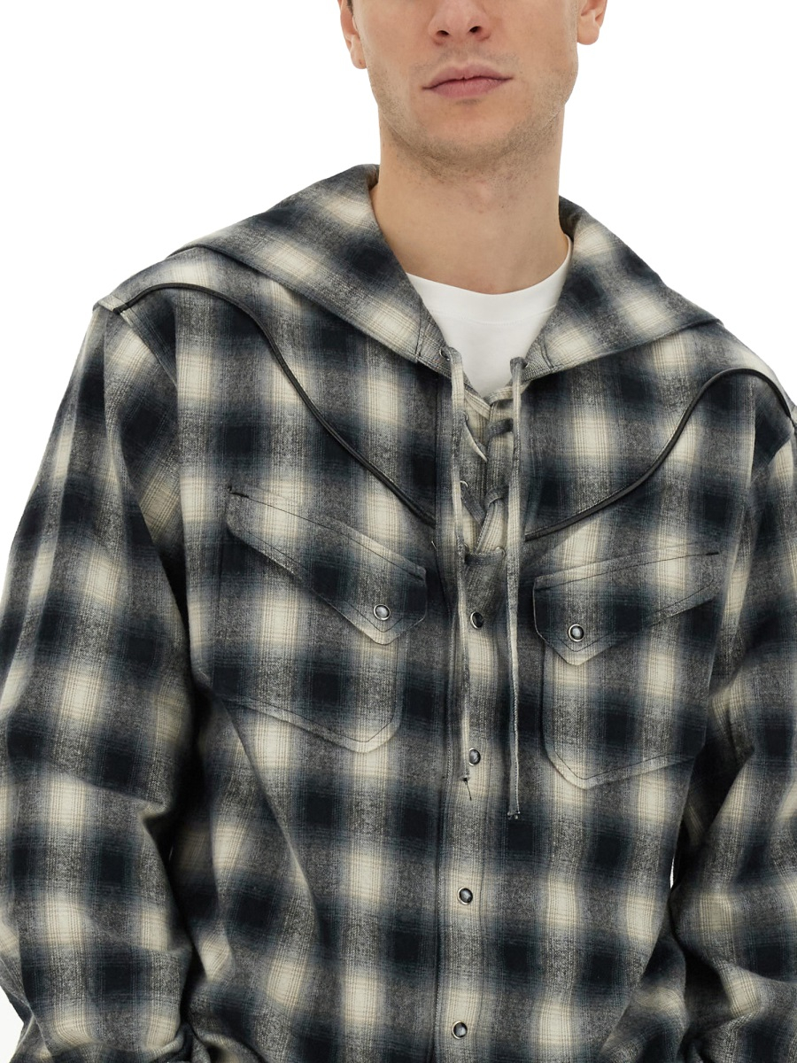 [AiE] Shirts Long Sleeve FW23 NS946_A-BLACK/WHITE